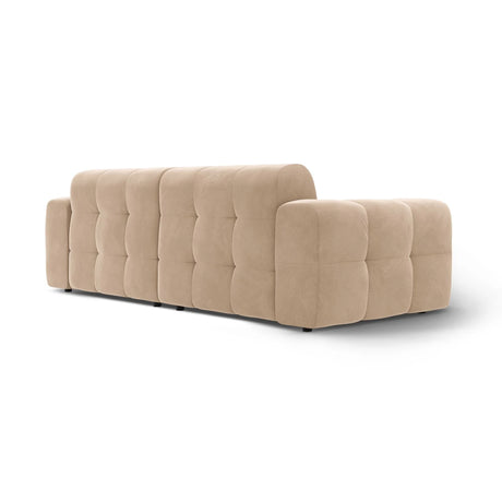 Kendal 4-Sitzer Sofa mit Bezug aus Samt (Ma2282) in Almond Beige, 255x103 cm – Bild 5
