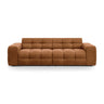 Kendal 4-Sitzer Sofa mit Bezug aus Samt (Ma2286) in Camel, 255x103 cm – Bild 1