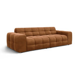 Kendal 4-Sitzer Sofa mit Bezug aus Samt (Ma2286) in Camel, 255x103 cm – Bild 4