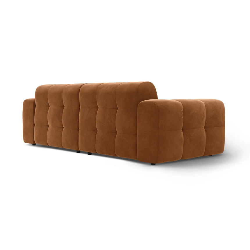Kendal 4-Sitzer Sofa mit Bezug aus Samt (Ma2286) in Camel, 255x103 cm – Bild 5