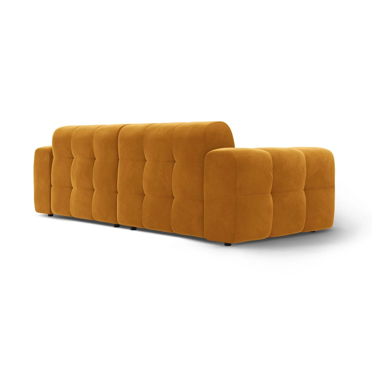 Kendal 4-Sitzer Sofa mit Bezug aus Samt (Ma2288) in Mustard, 255x103 cm – Bild 5