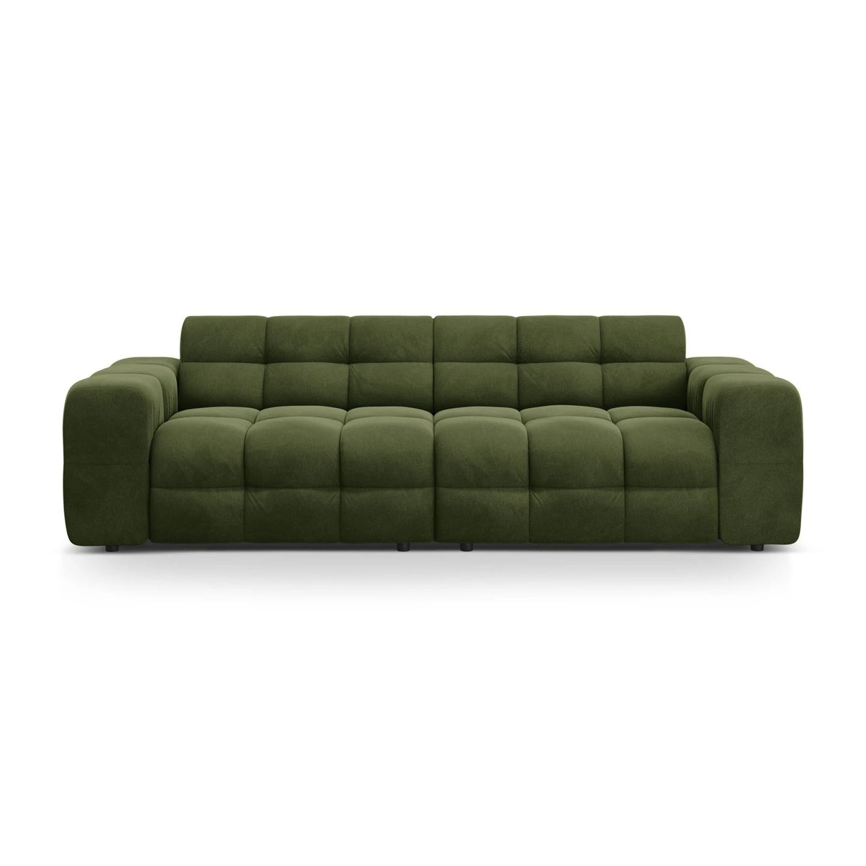 Kendal 4-Sitzer Sofa mit Bezug aus Samt (Ma2295) in Army Green, 255x103 cm – Bild 1