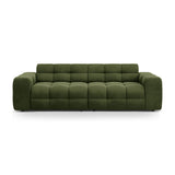 Kendal 4-Sitzer Sofa mit Bezug aus Samt (Ma2295) in Army Green, 255x103 cm – Bild 1