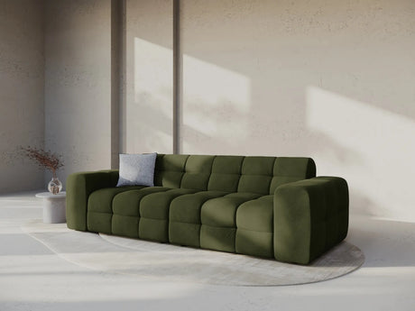Kendal 4-Sitzer Sofa mit Bezug aus Samt (Ma2295) in Army Green, 255x103 cm – Bild 2