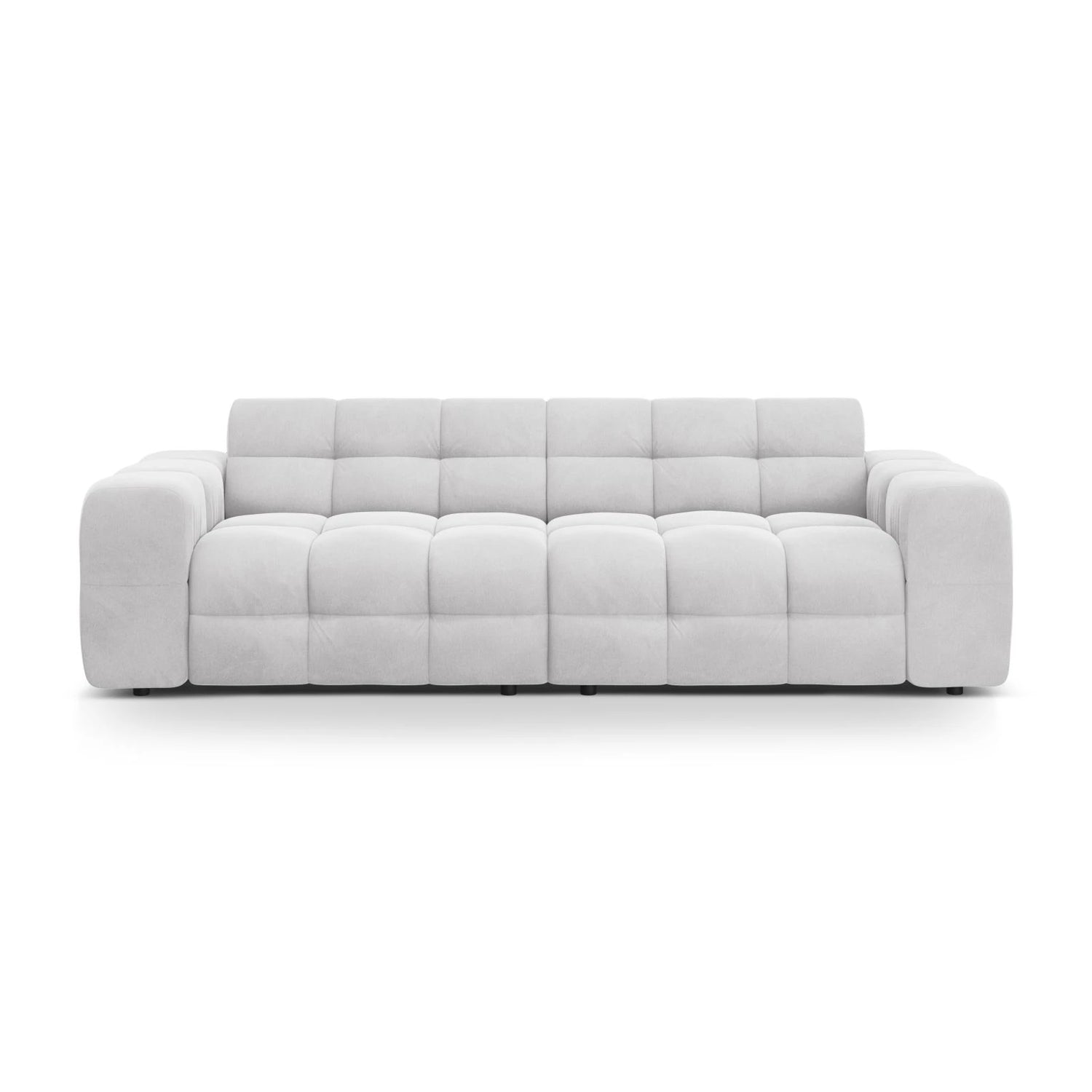 Kendal 4-Sitzer Sofa mit Bezug aus Samt oder Strukturstoff, 255x103 cm – Bild 1