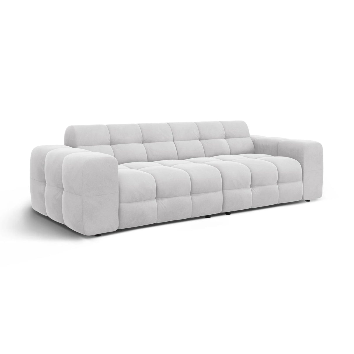 Kendal 4-Sitzer Sofa mit Bezug aus Samt oder Strukturstoff, 255x103 cm – Bild 4