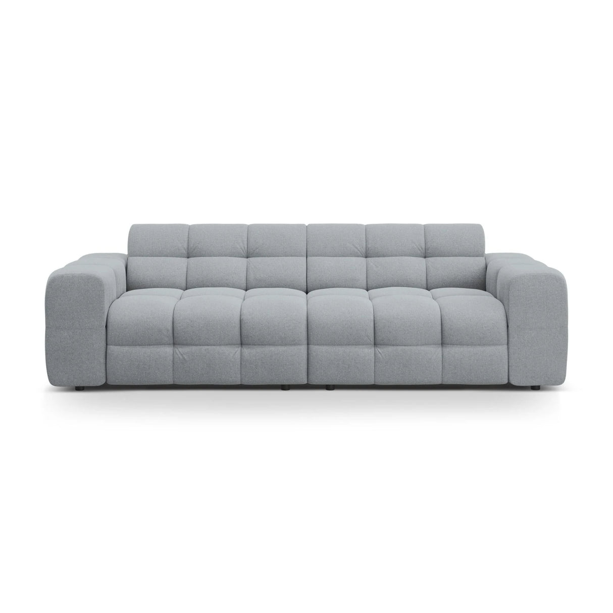 Kendal 4-Sitzer Sofa mit Bezug aus Strukturierter Stoff (Ota10) in Platinum, 255x103 cm – Bild 1