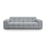 Kendal 4-Sitzer Sofa mit Bezug aus Strukturierter Stoff (Ota10) in Platinum, 255x103 cm – Bild 1