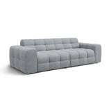 Kendal 4-Sitzer Sofa mit Bezug aus Strukturierter Stoff (Ota10) in Platinum, 255x103 cm – Bild 4
