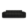 Kendal 4-Sitzer Sofa mit Bezug aus Strukturierter Stoff (Ota12) in Schwarz, 255x103 cm – Bild 1