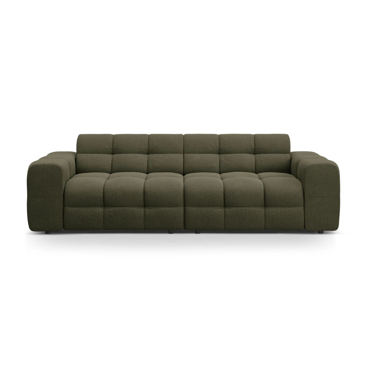 Kendal 4-Sitzer Sofa mit Bezug aus Strukturierter Stoff (Ota13) in Amazon grün, 255x103 cm – Bild 1