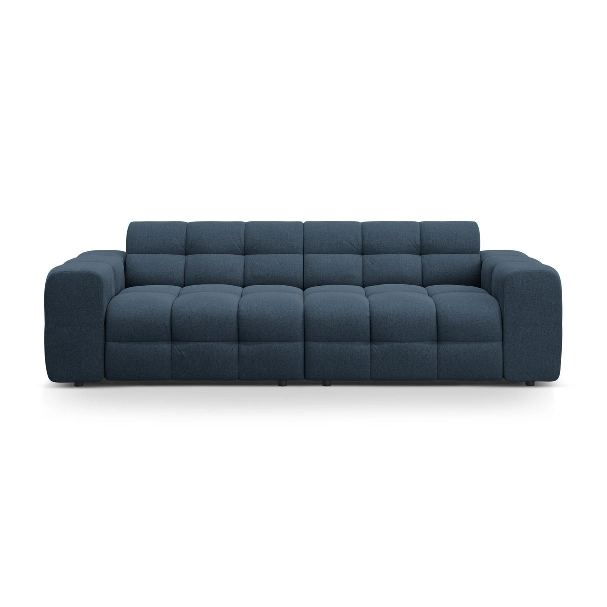 Kendal 4-Sitzer Sofa mit Bezug aus Strukturierter Stoff (Ota18) in Marineblau, 255x103 cm – Bild 1