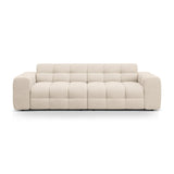 Kendal 4-Sitzer Sofa mit Bezug aus Strukturierter Stoff (Ota8) in Beige, 255x103 cm – Bild 1