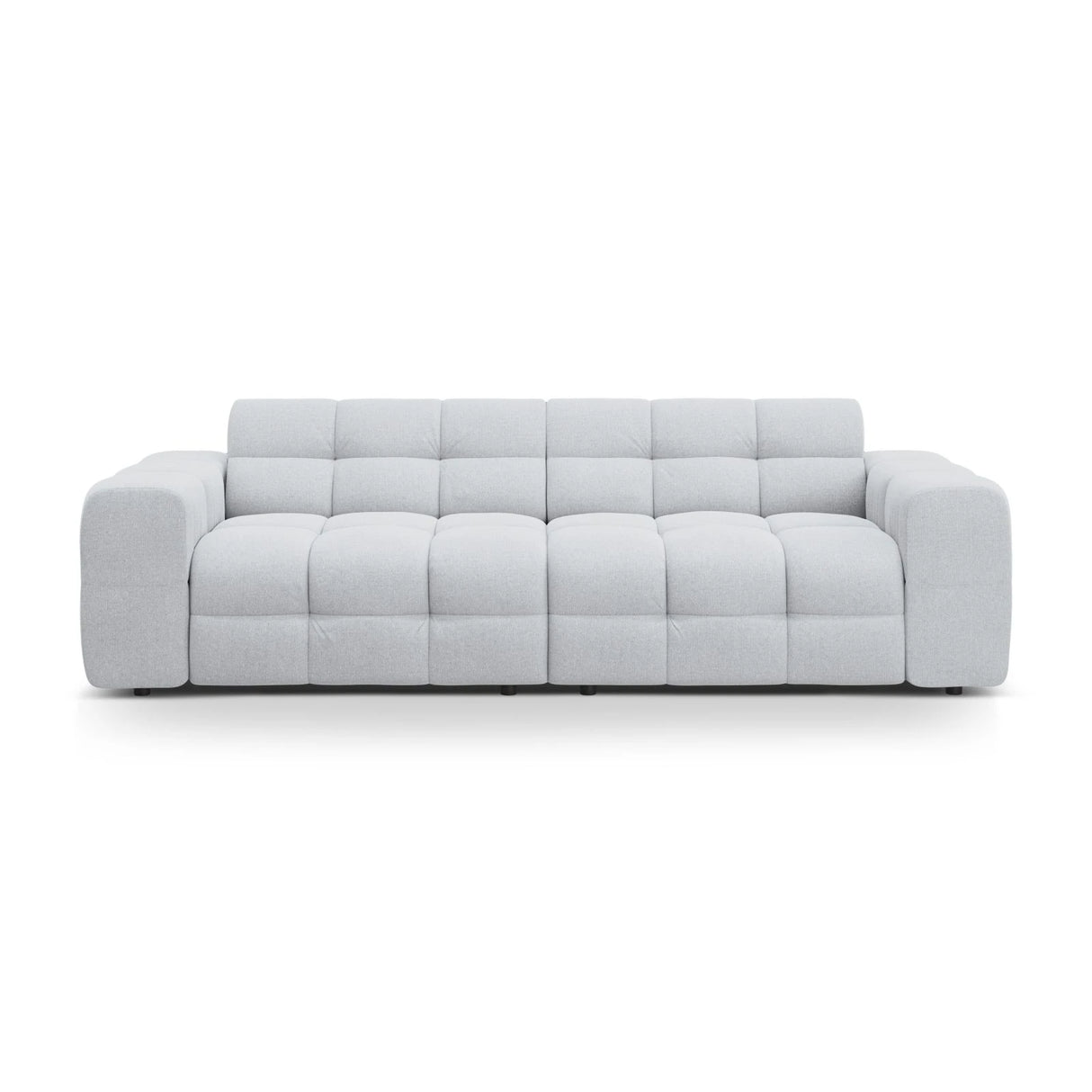 Kendal 4-Sitzer Sofa mit Bezug aus Strukturierter Stoff (Ota9) in Hellgrau, 255x103 cm – Bild 1