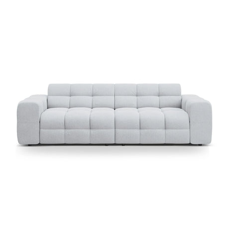 Kendal 4-Sitzer Sofa mit Bezug aus Strukturierter Stoff (Ota9) in Hellgrau, 255x103 cm – Bild 1
