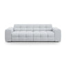 Kendal 4-Sitzer Sofa mit Bezug aus Strukturierter Stoff (Ota9) in Hellgrau, 255x103 cm – Bild 1