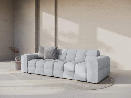 Kendal 4-Sitzer Sofa mit Bezug aus Strukturierter Stoff (Ota9) in Hellgrau, 255x103 cm – Bild 2