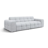 Kendal 4-Sitzer Sofa mit Bezug aus Strukturierter Stoff (Ota9) in Hellgrau, 255x103 cm – Bild 4