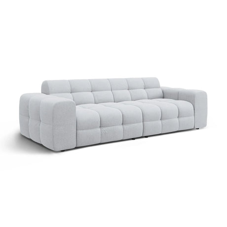 Kendal 4-Sitzer Sofa mit Bezug aus Strukturierter Stoff (Ota9) in Hellgrau, 255x103 cm – Bild 4