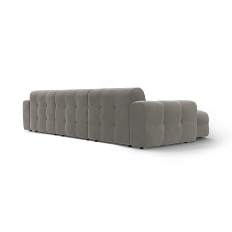 Kendal 5-Sitzer Ecksofa Links, mit Bezug aus Samt (Ma2241) in Dunkelgrau, 357x173 cm – Bild 5