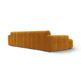 Kendal 5-Sitzer Ecksofa Links, mit Bezug aus Samt (Ma2288) in Mustard, 357x173 cm – Bild 5