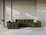Kendal 5-Sitzer Ecksofa Links, mit Bezug aus Samt (Ma2295) in Army Green, 357x173 cm – Bild 2