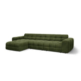 Kendal 5-Sitzer Ecksofa Links, mit Bezug aus Samt (Ma2295) in Army Green, 357x173 cm – Bild 4