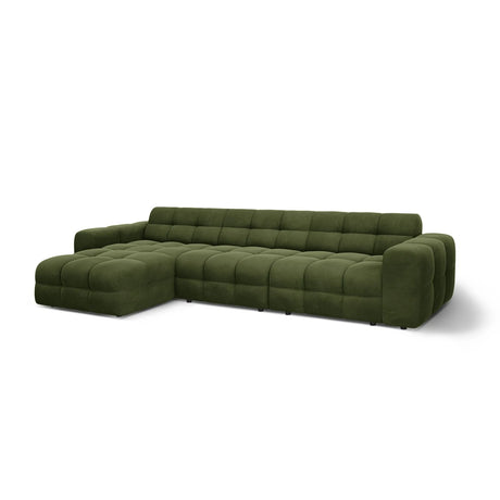 Kendal 5-Sitzer Ecksofa Links, mit Bezug aus Samt (Ma2295) in Army Green, 357x173 cm – Bild 4