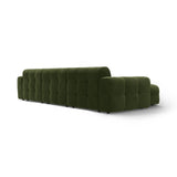 Kendal 5-Sitzer Ecksofa Links, mit Bezug aus Samt (Ma2295) in Army Green, 357x173 cm – Bild 5