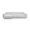 Kendal 5-Sitzer Ecksofa Links, mit Bezug aus Samt oder Strukturstoff, 357x173 cm – Bild 1