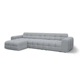 Kendal 5-Sitzer Ecksofa Links, mit Bezug aus Strukturierter Stoff (Ota10) in Platinum, 357x173 cm – Bild 4