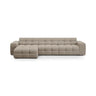 Kendal 5-Sitzer Ecksofa Links, mit Bezug aus Strukturierter Stoff (Ota7) in Dunkelbeige, 357x173 cm – Bild 1