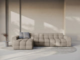 Kendal 5-Sitzer Ecksofa Links, mit Bezug aus Strukturierter Stoff (Ota7) in Dunkelbeige, 357x173 cm – Bild 2
