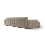 Kendal 5-Sitzer Ecksofa Links, mit Bezug aus Strukturierter Stoff (Ota7) in Dunkelbeige, 357x173 cm – Bild 5
