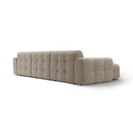 Kendal 5-Sitzer Ecksofa Links, mit Bezug aus Strukturierter Stoff (Ota7) in Dunkelbeige, 357x173 cm – Bild 5