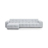 Kendal 5-Sitzer Ecksofa Links, mit Bezug aus Strukturierter Stoff (Ota9) in Hellgrau, 357x173 cm – Bild 1