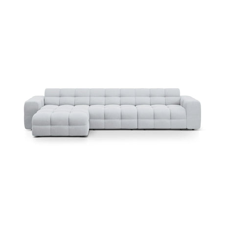Kendal 5-Sitzer Ecksofa Links, mit Bezug aus Strukturierter Stoff (Ota9) in Hellgrau, 357x173 cm – Bild 1