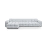 Kendal 5-Sitzer Ecksofa Links, mit Bezug aus Strukturierter Stoff (Ota9) in Hellgrau, 357x173 cm – Bild 1