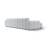 Kendal 5-Sitzer Ecksofa Links, mit Bezug aus Strukturierter Stoff (Ota9) in Hellgrau, 357x173 cm – Bild 5