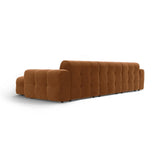 Kendal 5-Sitzer Ecksofa Rechts, mit Bezug aus Samt (Ma2286) in Camel, 357x173 cm – Bild 5