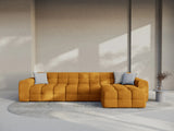 Kendal 5-Sitzer Ecksofa Rechts, mit Bezug aus Samt (Ma2288) in Mustard, 357x173 cm – Bild 2
