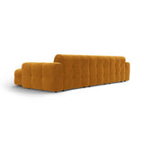 Kendal 5-Sitzer Ecksofa Rechts, mit Bezug aus Samt (Ma2288) in Mustard, 357x173 cm – Bild 5