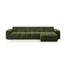 Kendal 5-Sitzer Ecksofa Rechts, mit Bezug aus Samt (Ma2295) in Army Green, 357x173 cm – Bild 1