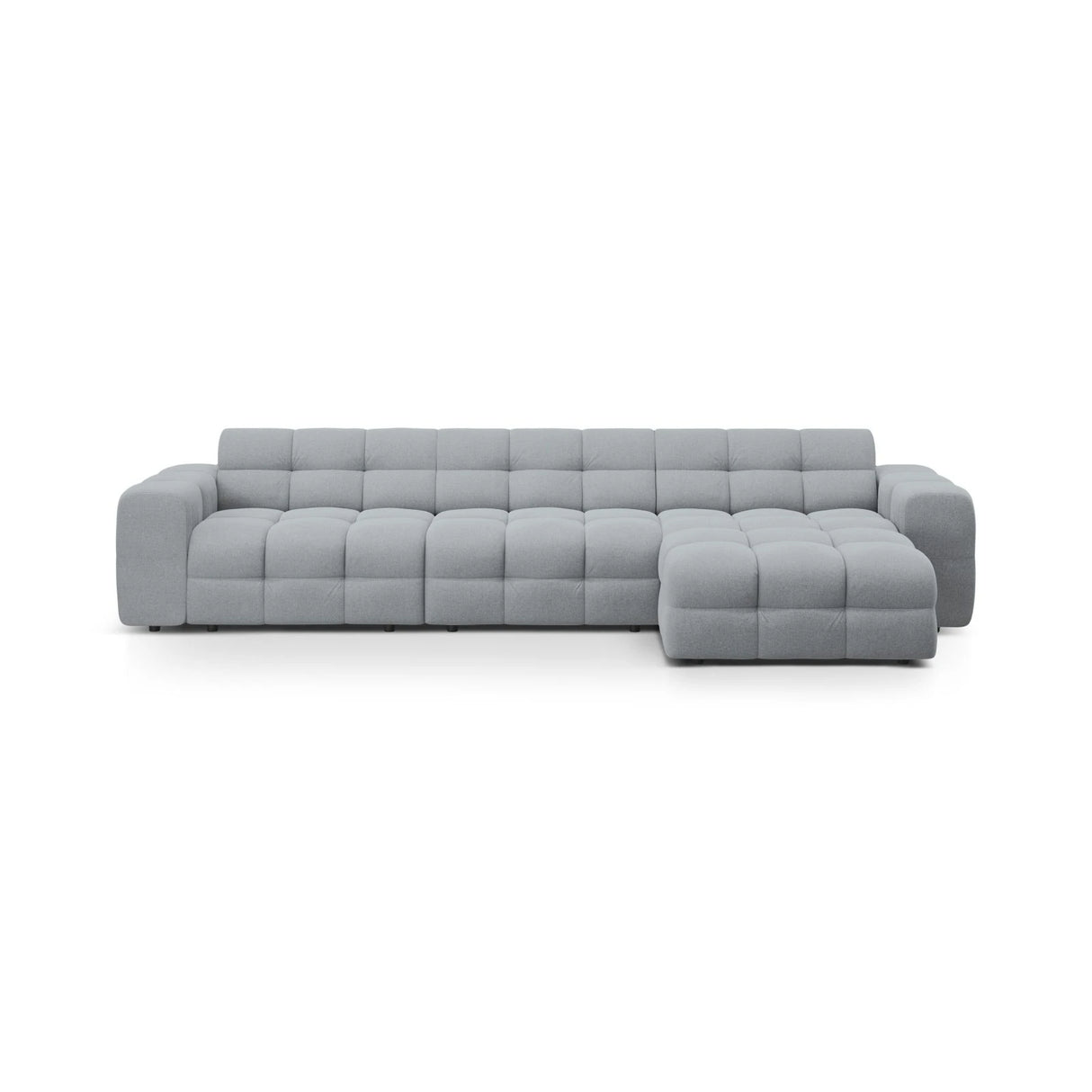 Kendal 5-Sitzer Ecksofa Rechts, mit Bezug aus Strukturierter Stoff (Ota10) in Platinum, 357x173 cm – Bild 1