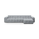 Kendal 5-Sitzer Ecksofa Rechts, mit Bezug aus Strukturierter Stoff (Ota10) in Platinum, 357x173 cm – Bild 1