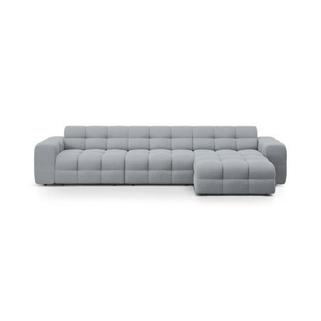 Kendal 5-Sitzer Ecksofa Rechts, mit Bezug aus Strukturierter Stoff (Ota10) in Platinum, 357x173 cm – Bild 1