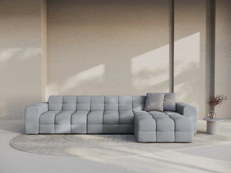 Kendal 5-Sitzer Ecksofa Rechts, mit Bezug aus Strukturierter Stoff (Ota10) in Platinum, 357x173 cm – Bild 2