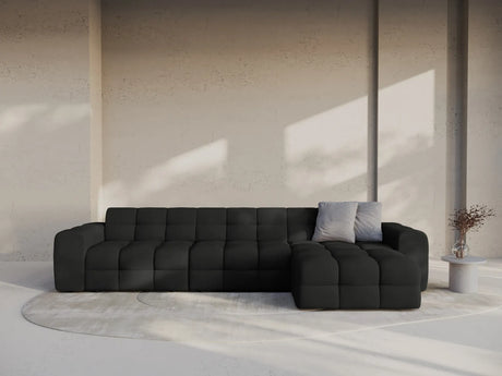 Kendal 5-Sitzer Ecksofa Rechts, mit Bezug aus Strukturierter Stoff (Ota12) in Schwarz, 357x173 cm – Bild 2