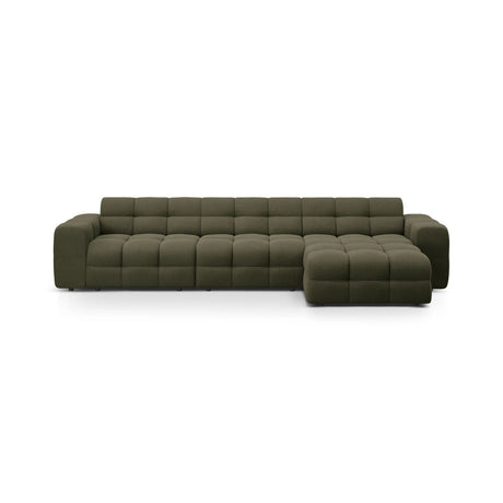 Kendal 5-Sitzer Ecksofa Rechts, mit Bezug aus Strukturierter Stoff (Ota13) in Amazon grün, 357x173 cm – Bild 1