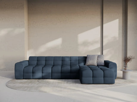 Kendal 5-Sitzer Ecksofa Rechts, mit Bezug aus Strukturierter Stoff (Ota18) in Marineblau, 357x173 cm – Bild 2